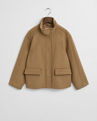 Short Wool Zip Jacket