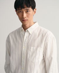 Relaxed Fit Pinstripe Oxford Shirt