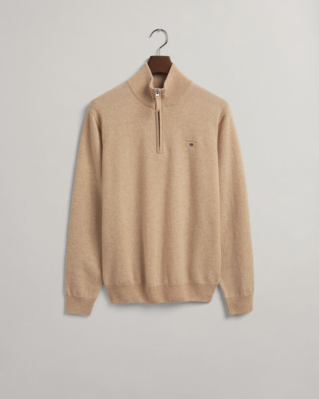 Super Fine Lambswool Half-Zip Sweater
