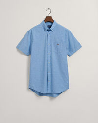 Regular Fit Cotton Linen Short Sleeve Shirt