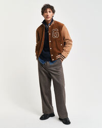 Textured Cotton Half-Zip Sweater