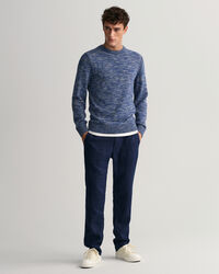 Twisted Yarn Crew Neck Sweater