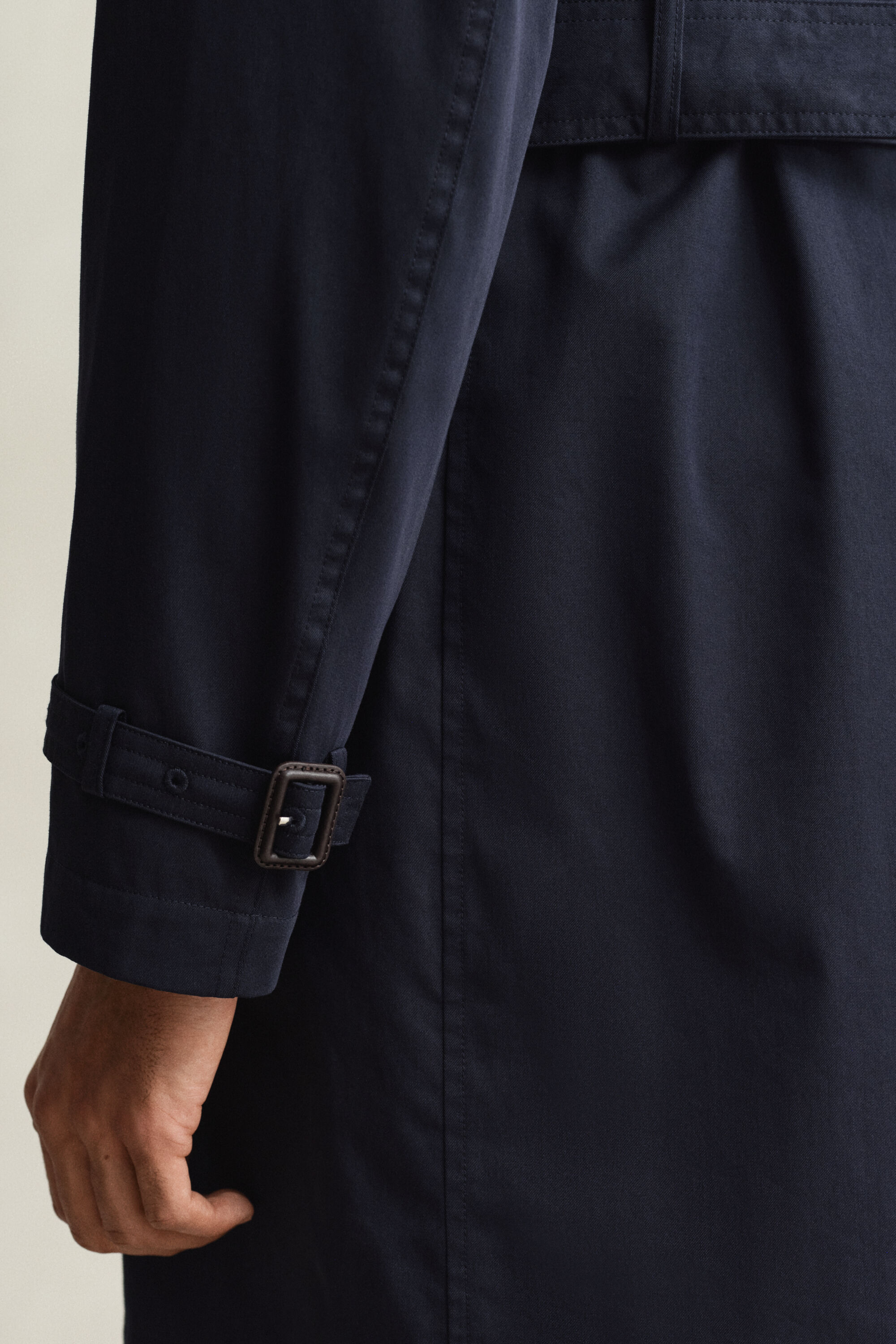 Cotton Blend Trench Coat