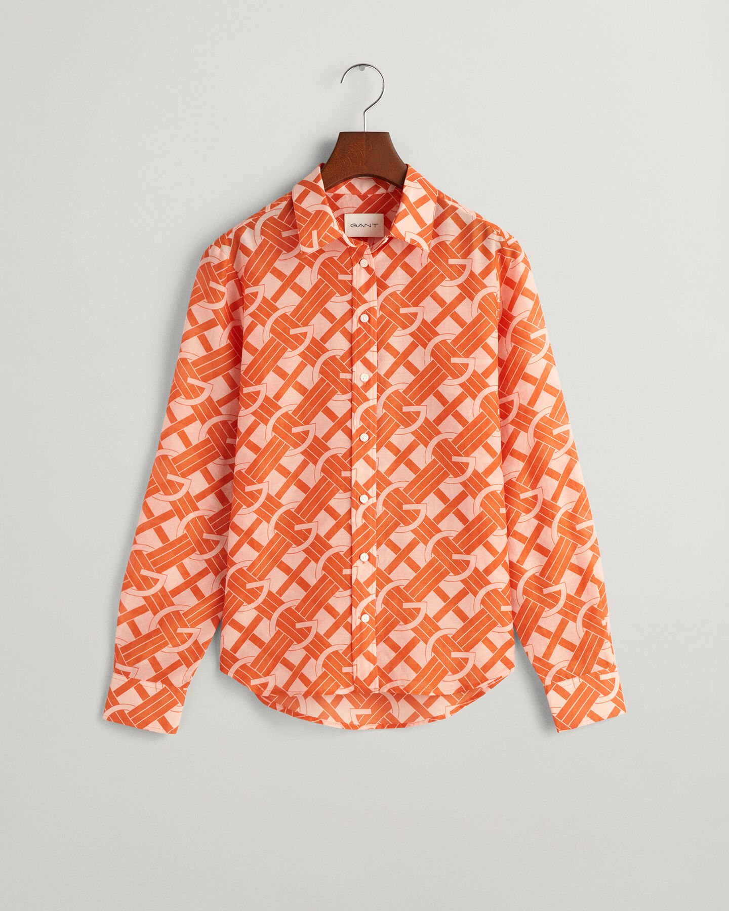 Regular Fit G Patterned Cotton Silk Shirt