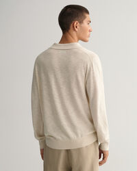 Cotton Linen Polo Sweater