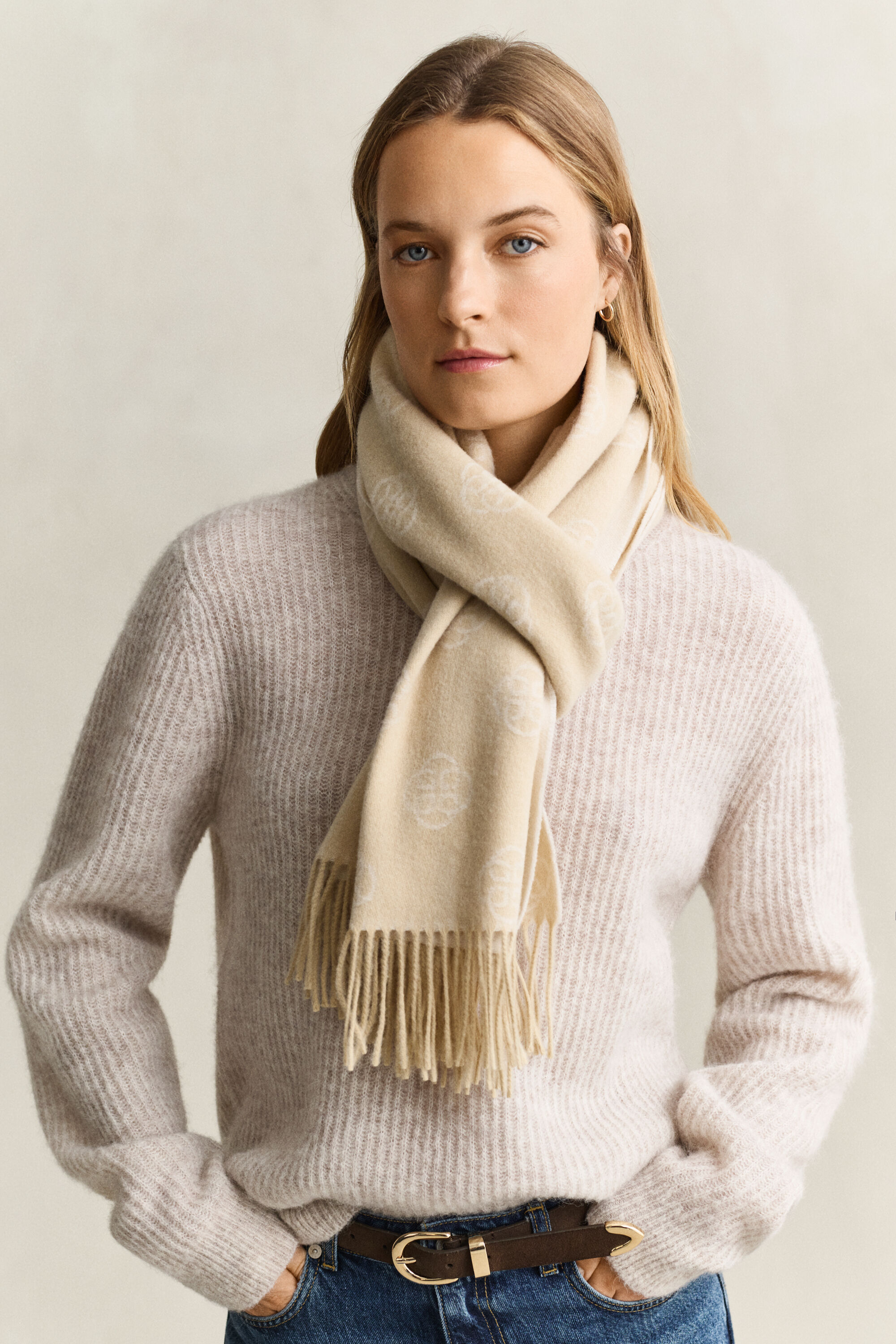 Monogram Wool Scarf