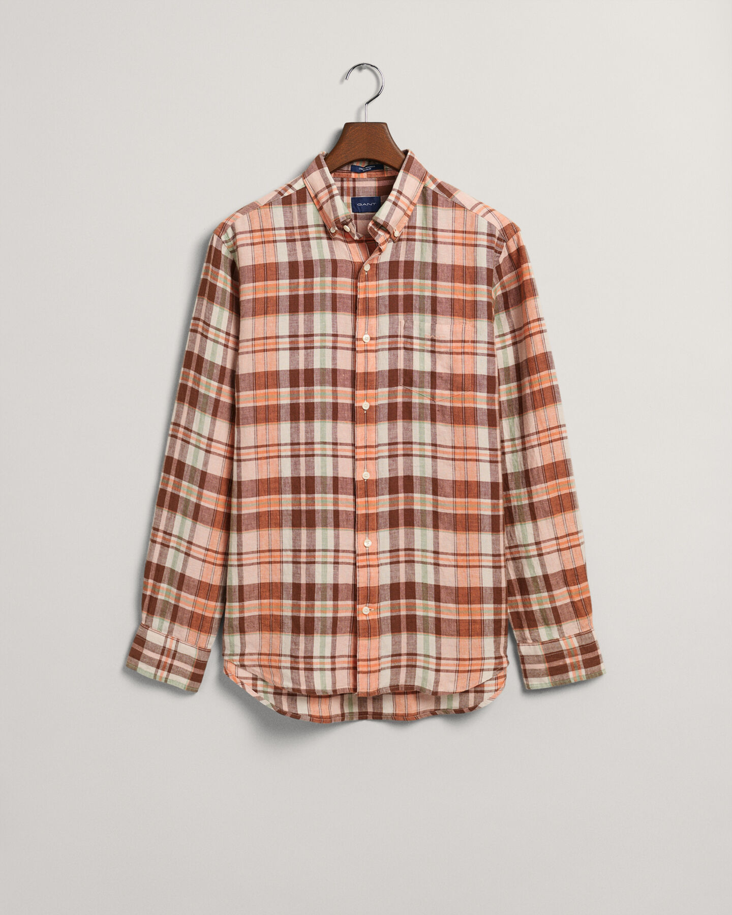 Regular Fit Linen Madras Shirt