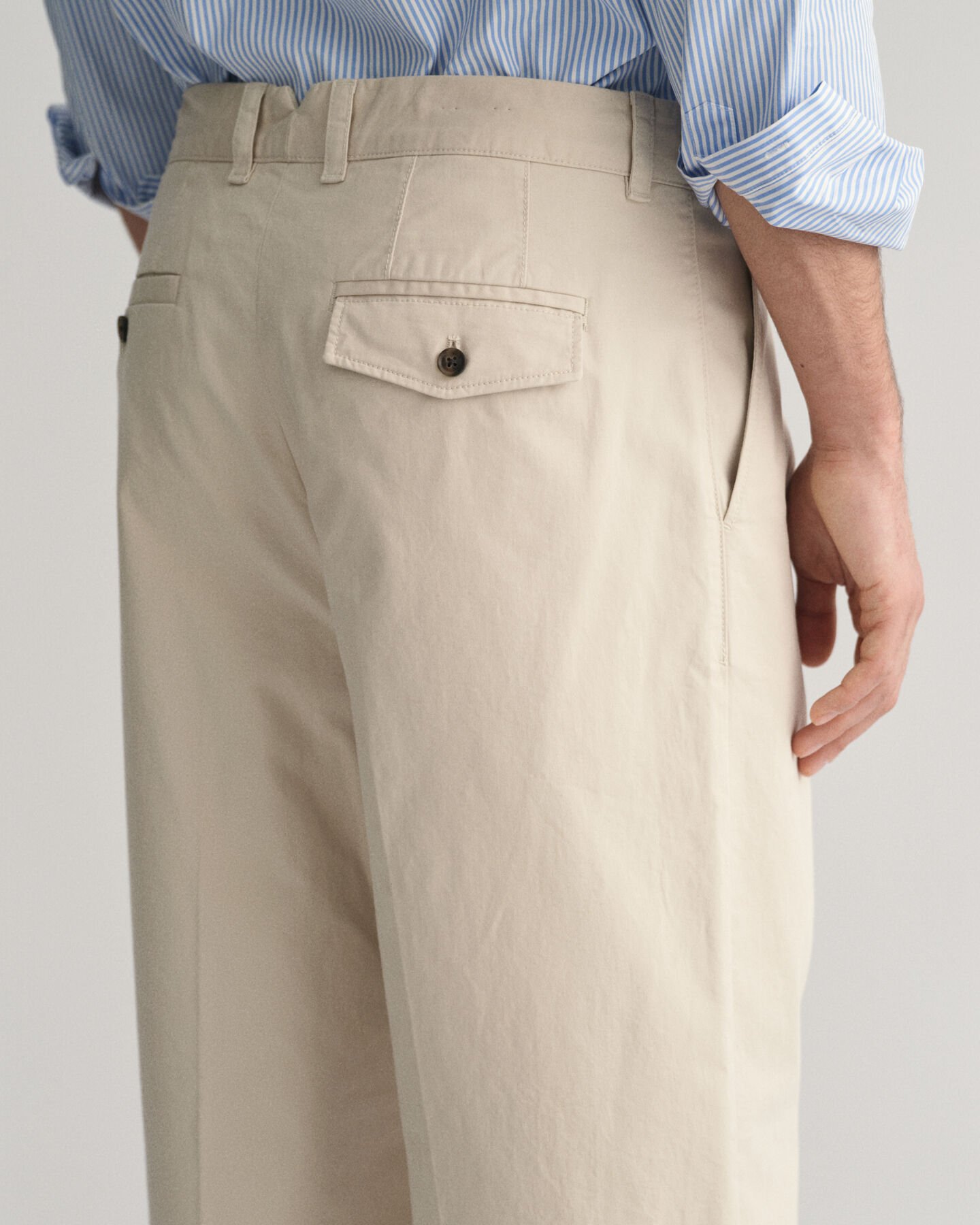 Relaxed Fit Peached Cotton Chinos