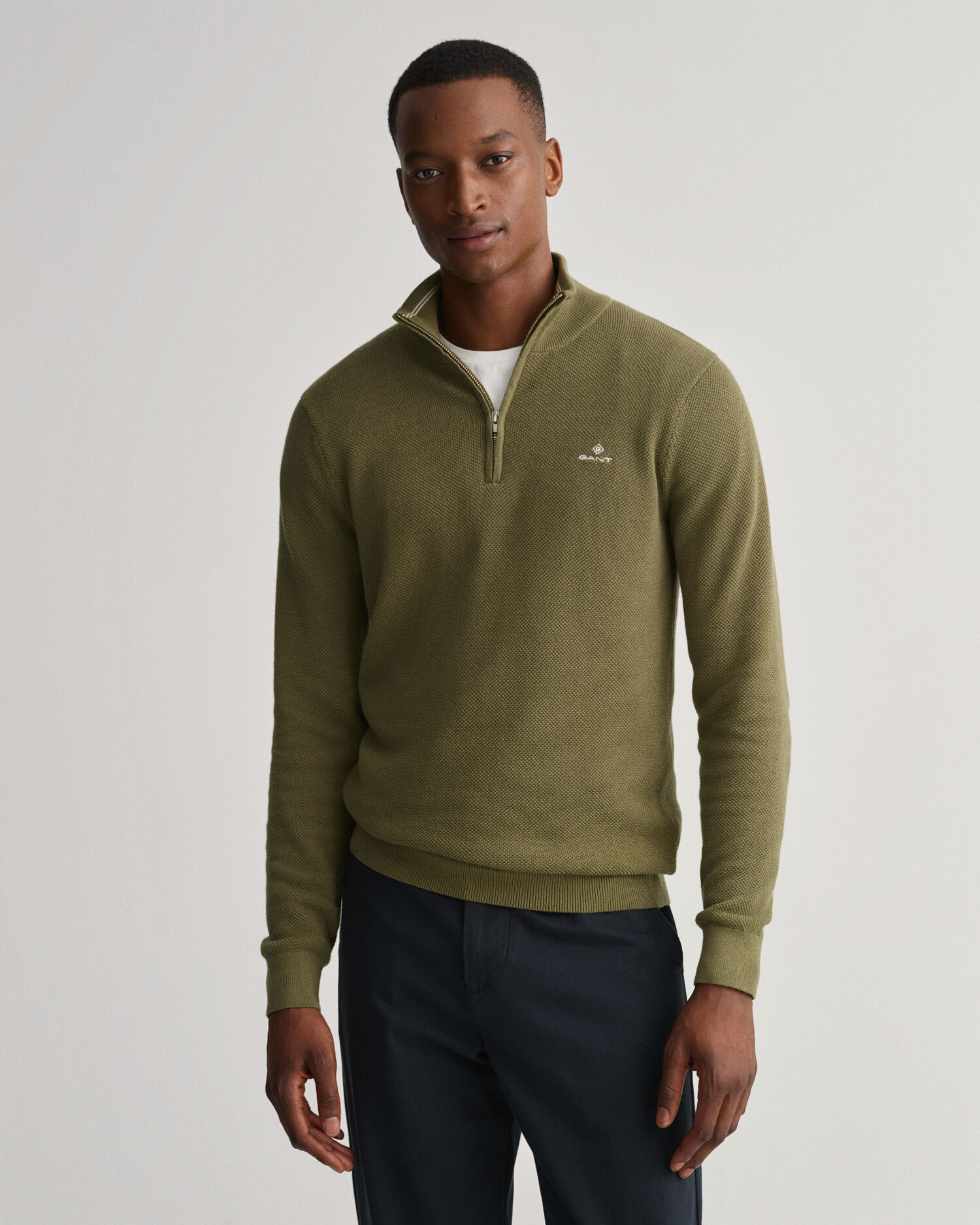 Cotton Piqué Half-Zip Sweater - GANT