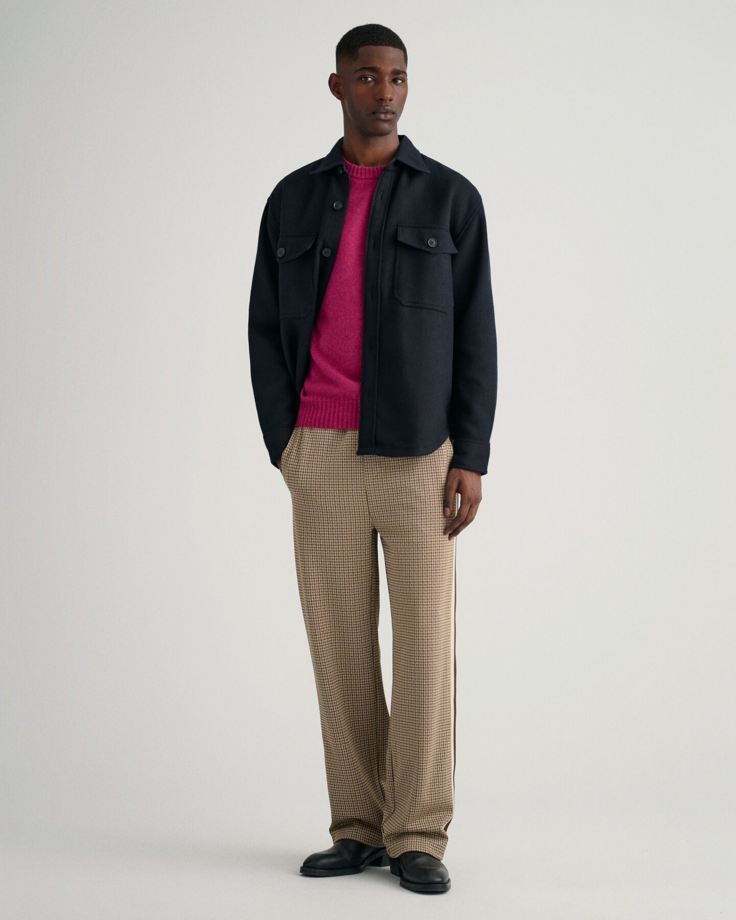 Brushed Wool Crew Neck Sweater