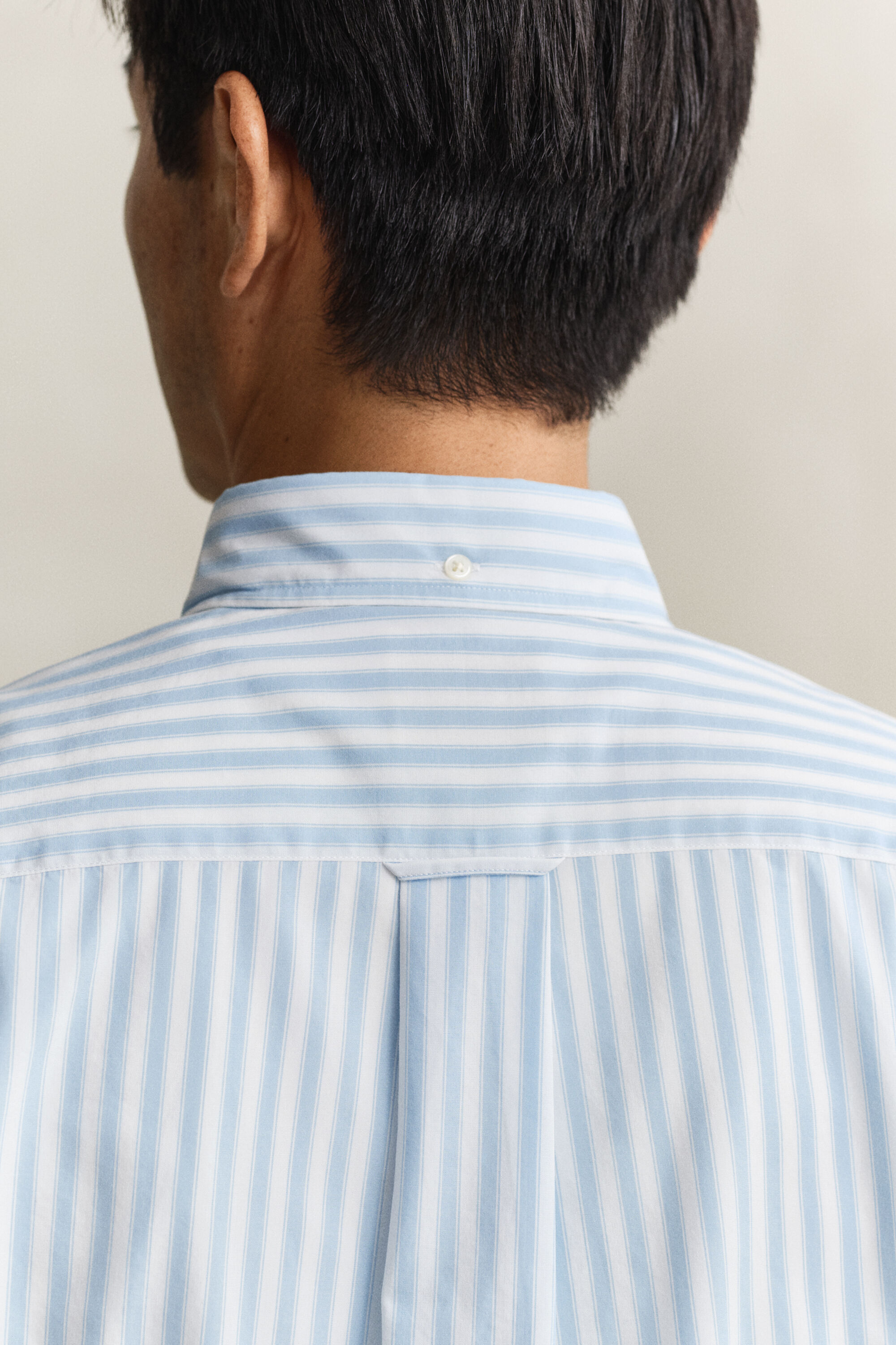Striped Classic Poplin Short Sleeve Shirt
