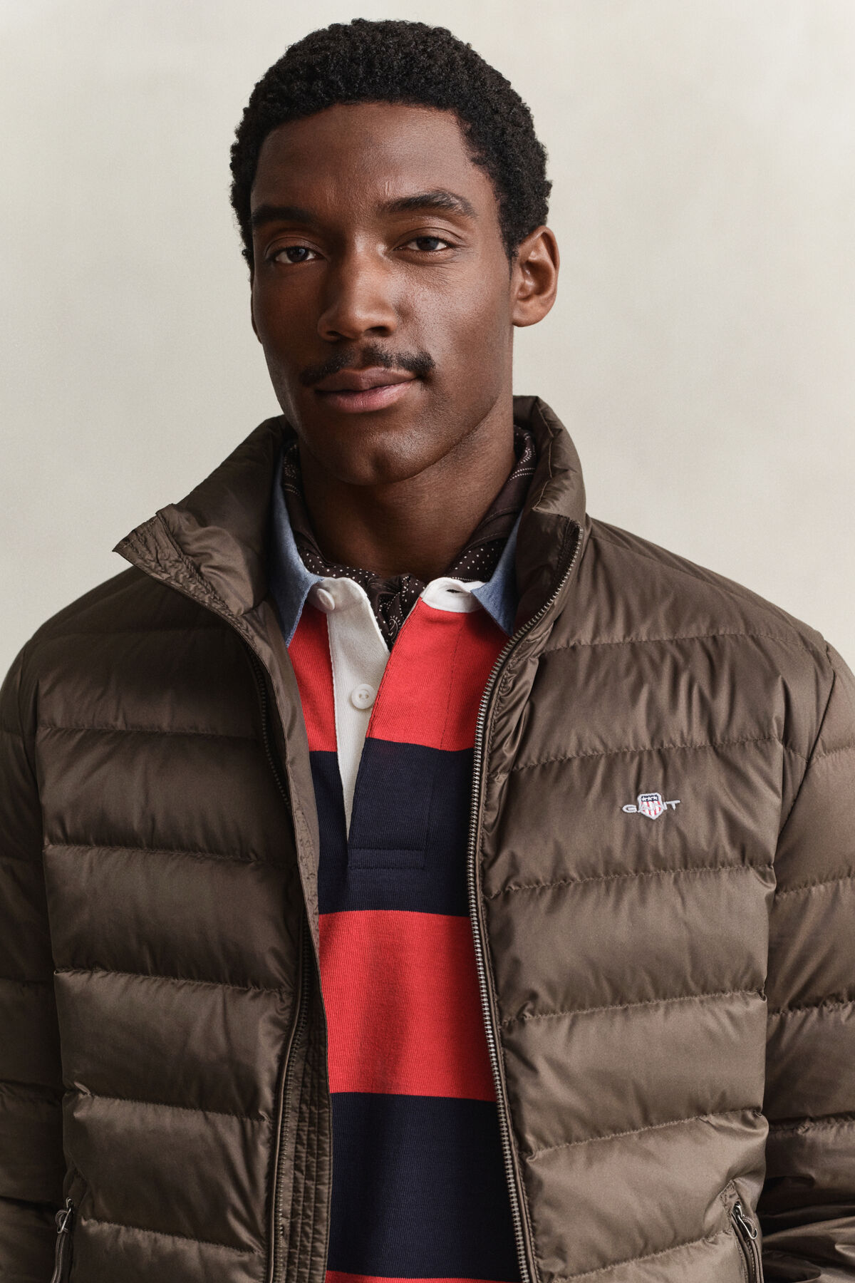 Light Down Jacket — SHADOW BROWN