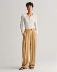 Loose Fit Low-Waisted Wide Leg Chinos