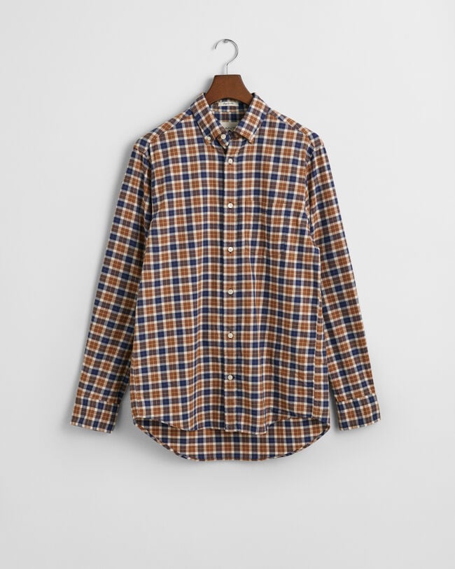 Regular Fit Checked Light Twill Shirt