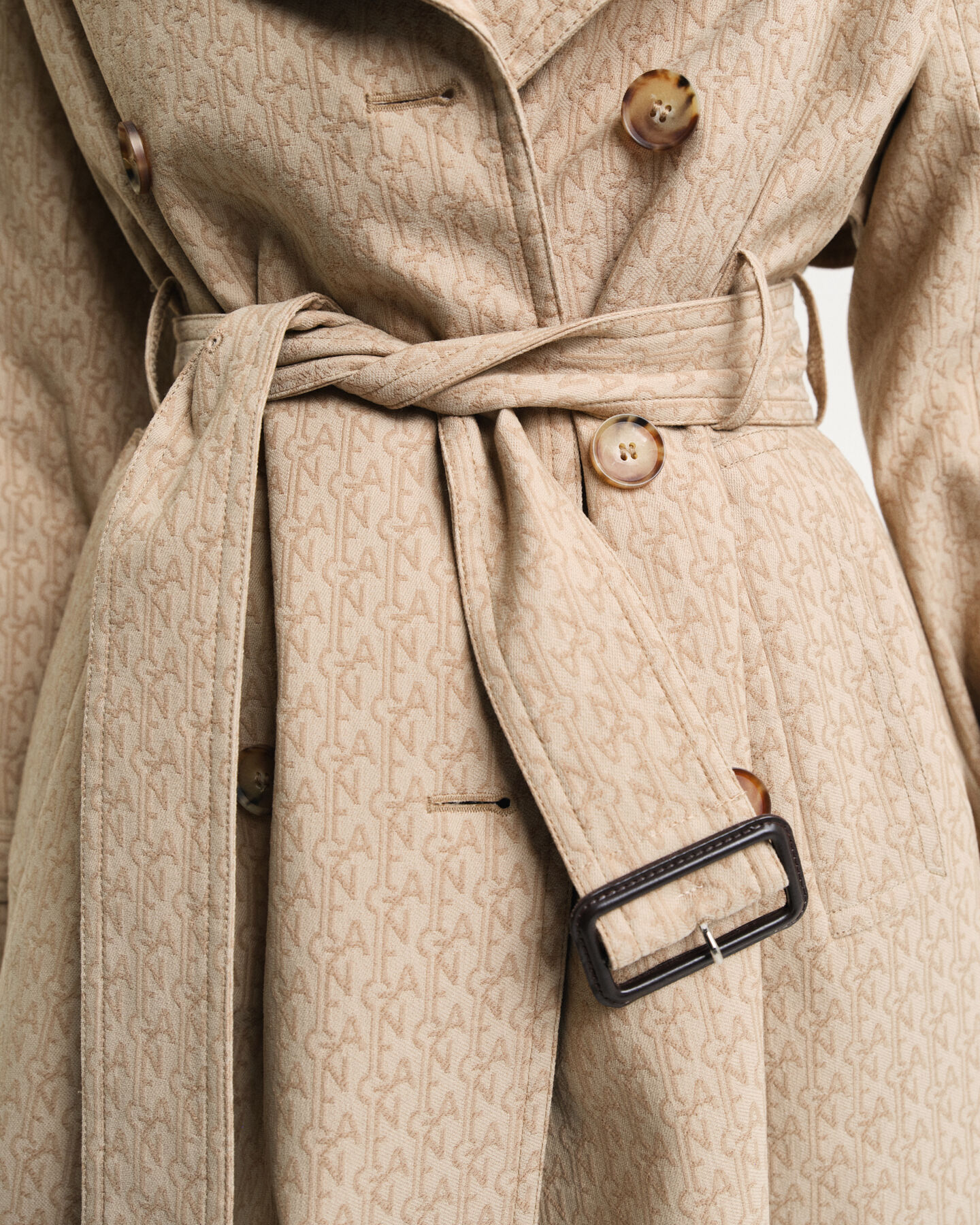 Monogram Jacquard Trench Coat