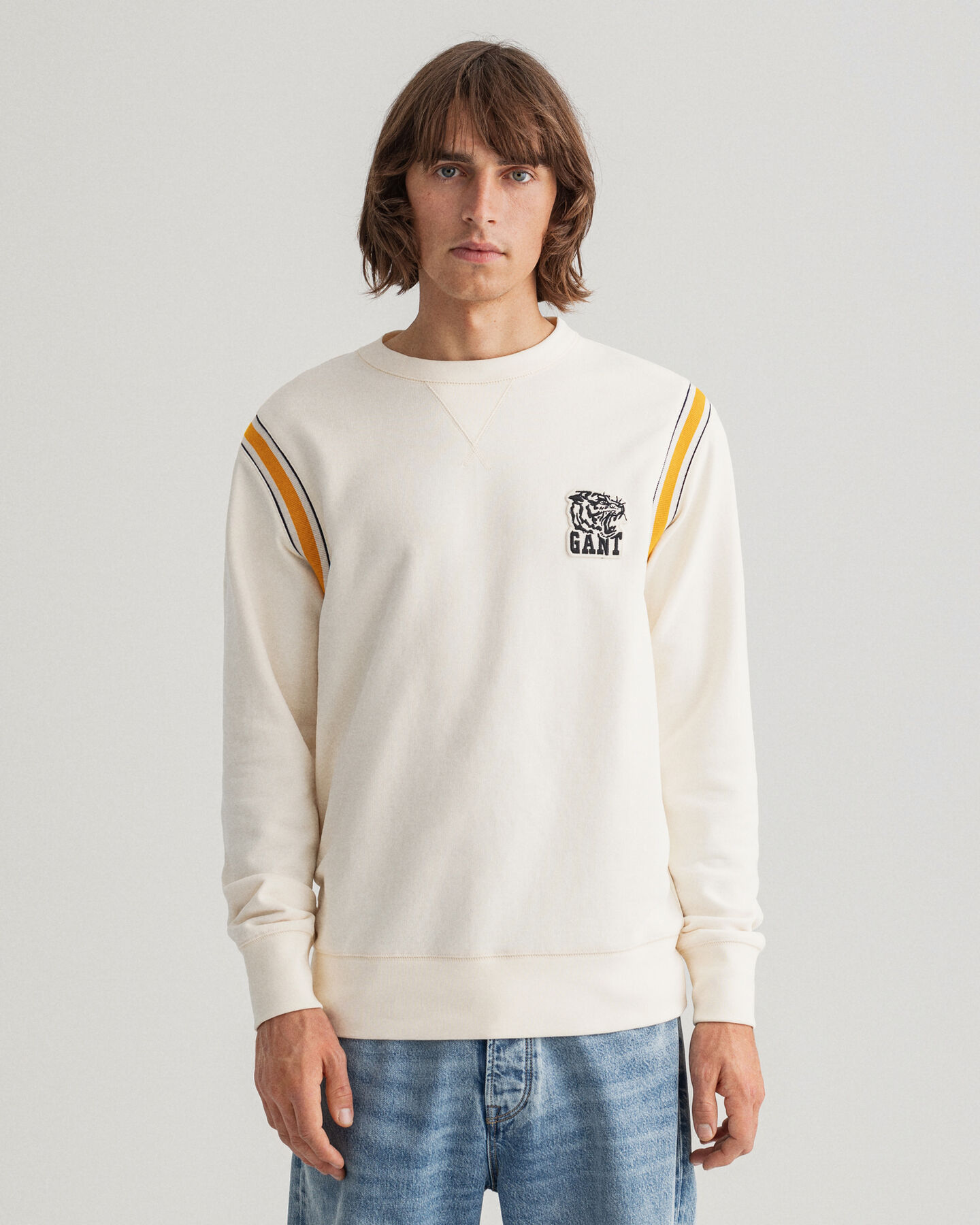 Tiger Badge Crew Neck Sweatshirt