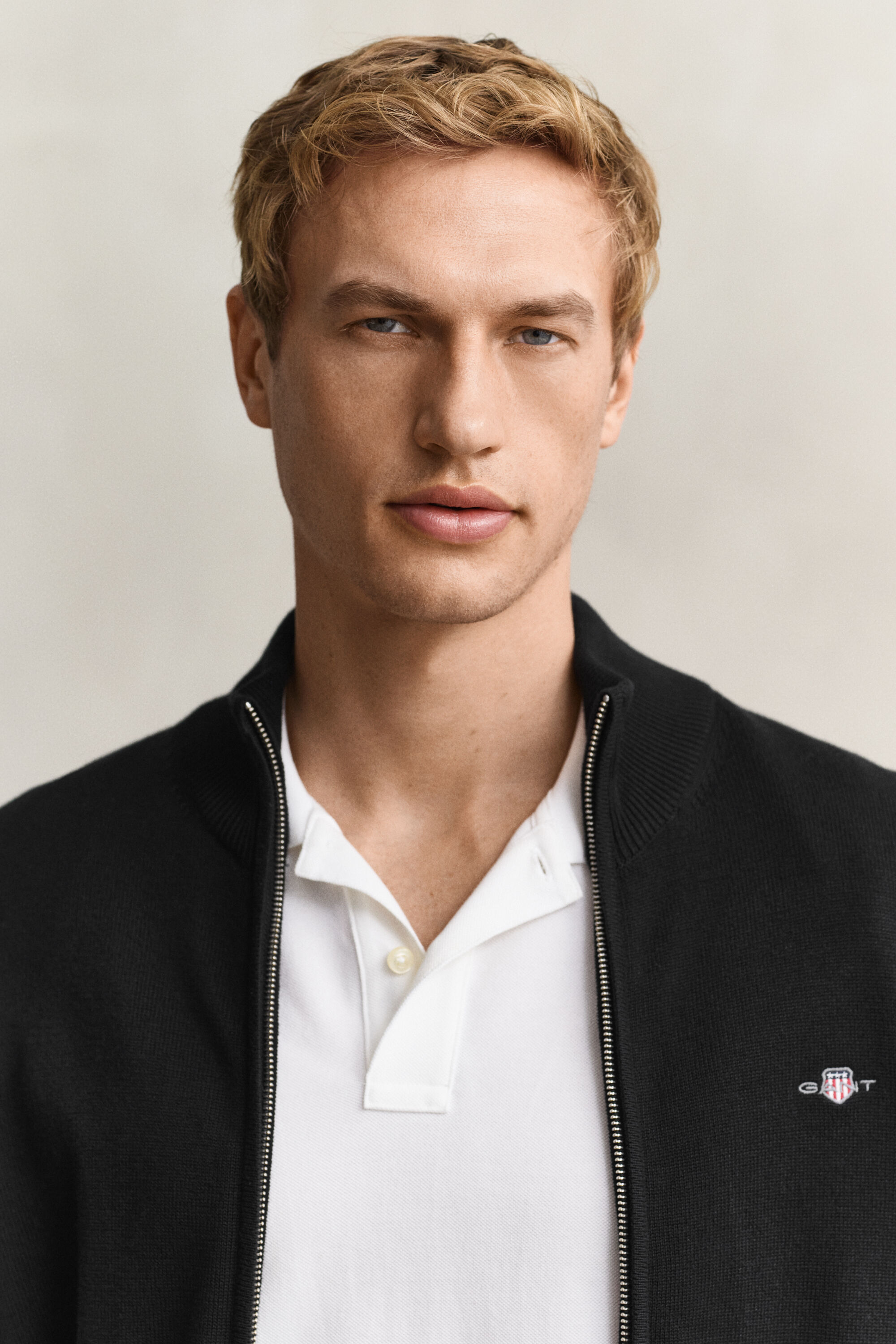 Casual Cotton Zip Cardigan