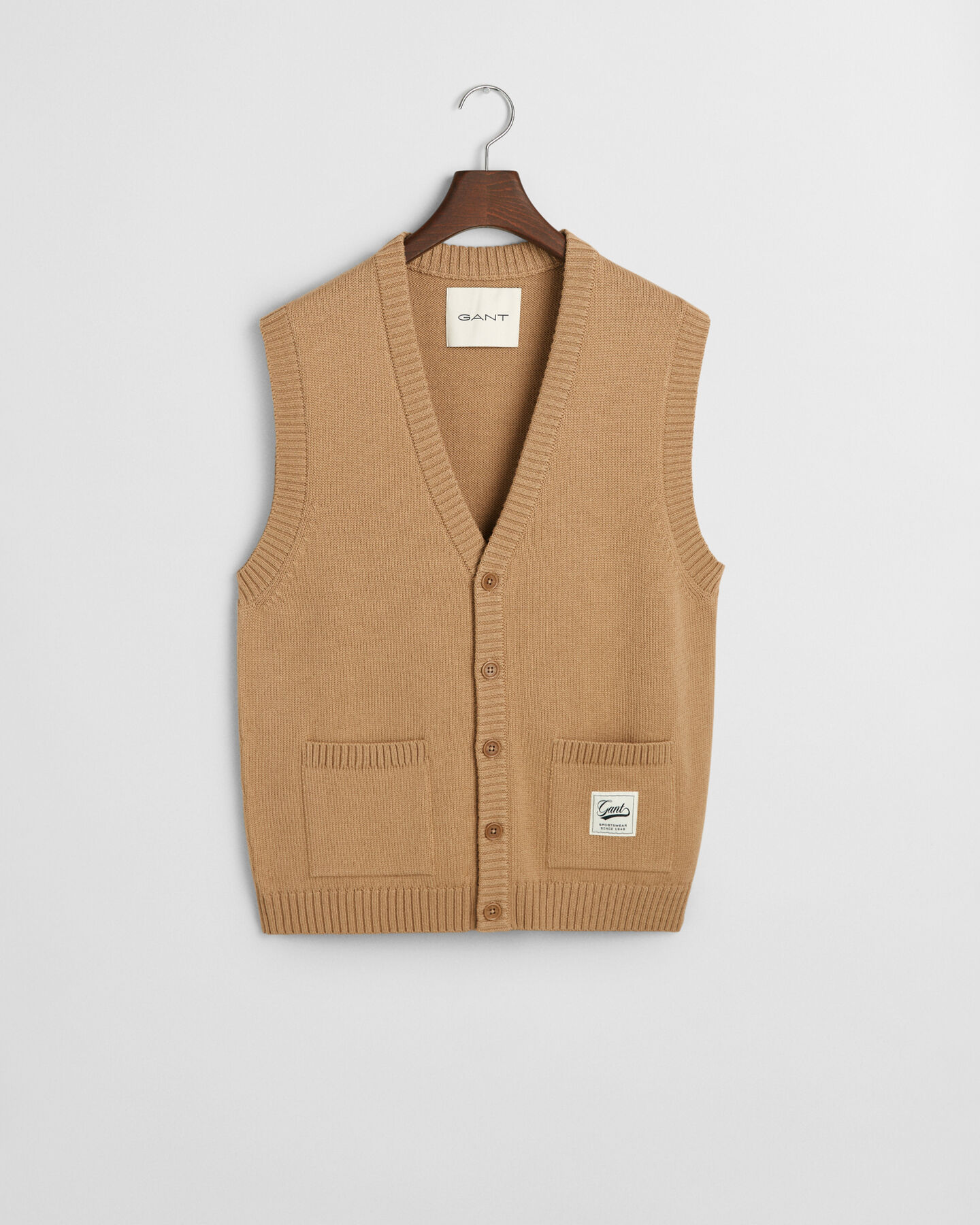 Buttoned Wool Vest