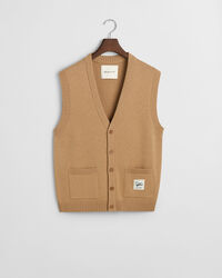 Buttoned Wool Vest