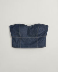 Denim Bustier Top