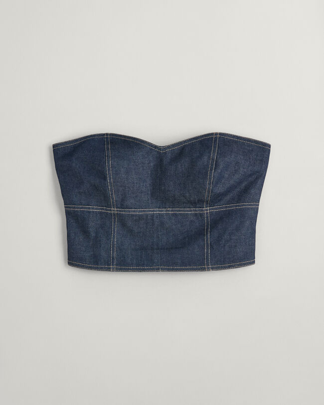 Denim Bustier Top