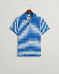 Striped Piqué Polo Shirt