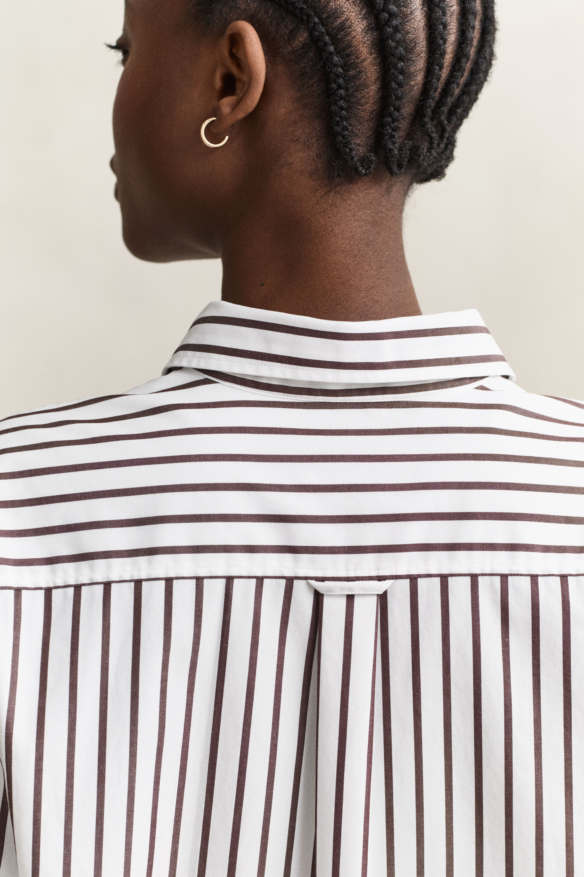 Relaxed Fit Striped Classic Poplin Shirt