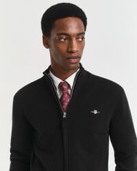 Superfine Lambswool Zip Cardigan