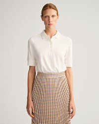 Detail Collar Piqué Polo Shirt