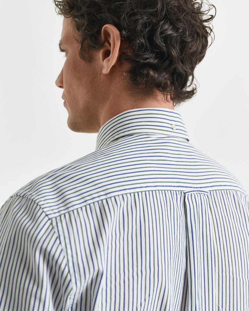 Regular Fit Striped Classic Poplin Shirt