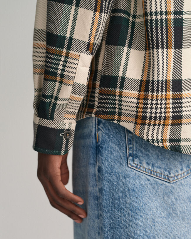 Checked Heavy Twill Overshirt