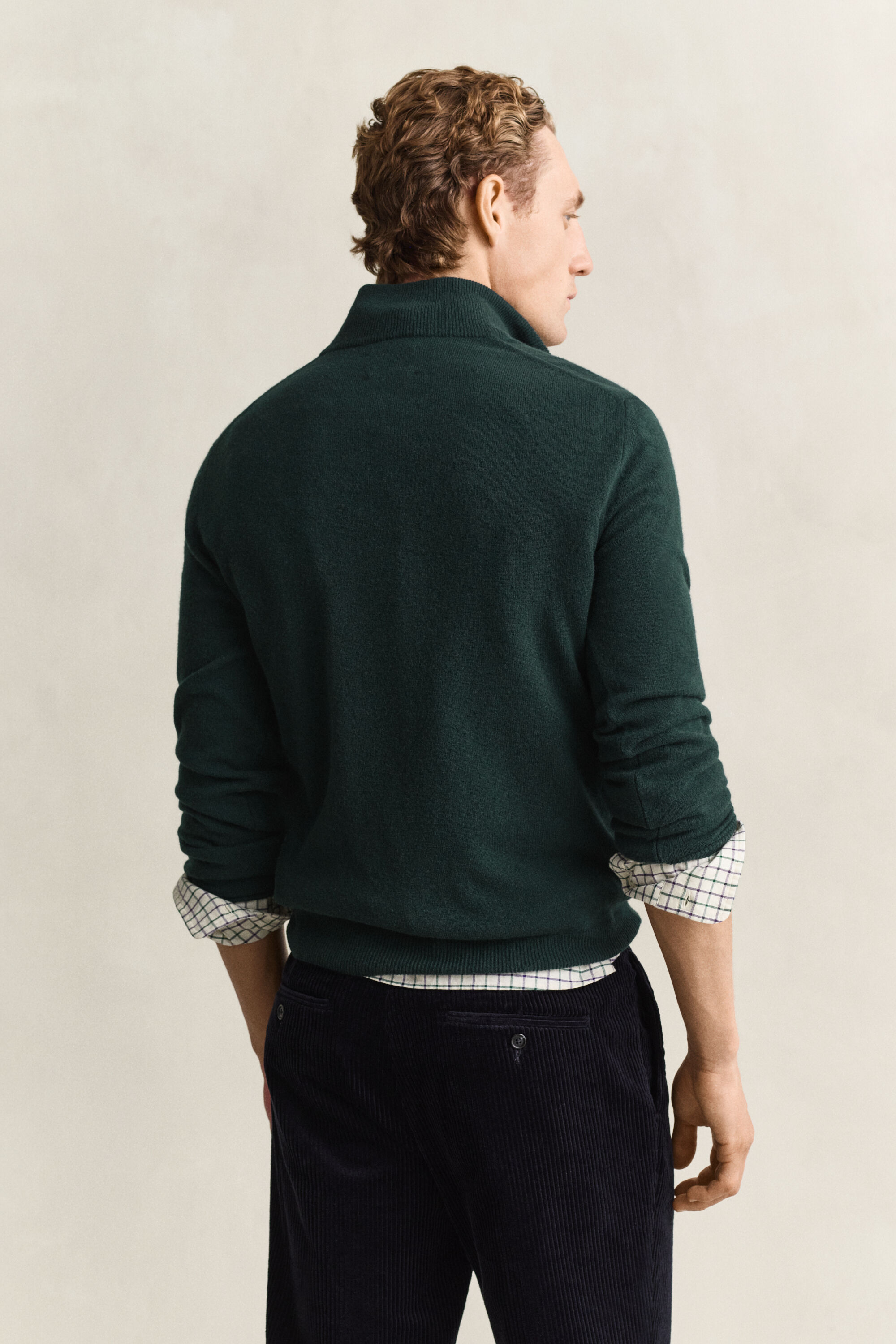 Lambswool Half-Zip Sweater