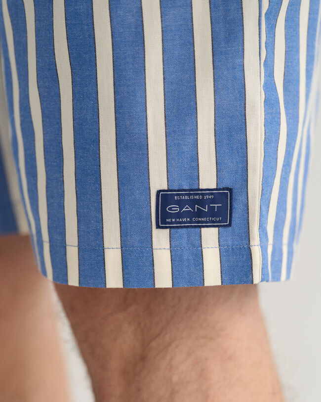 Oxford Stripe Pajama Shorts