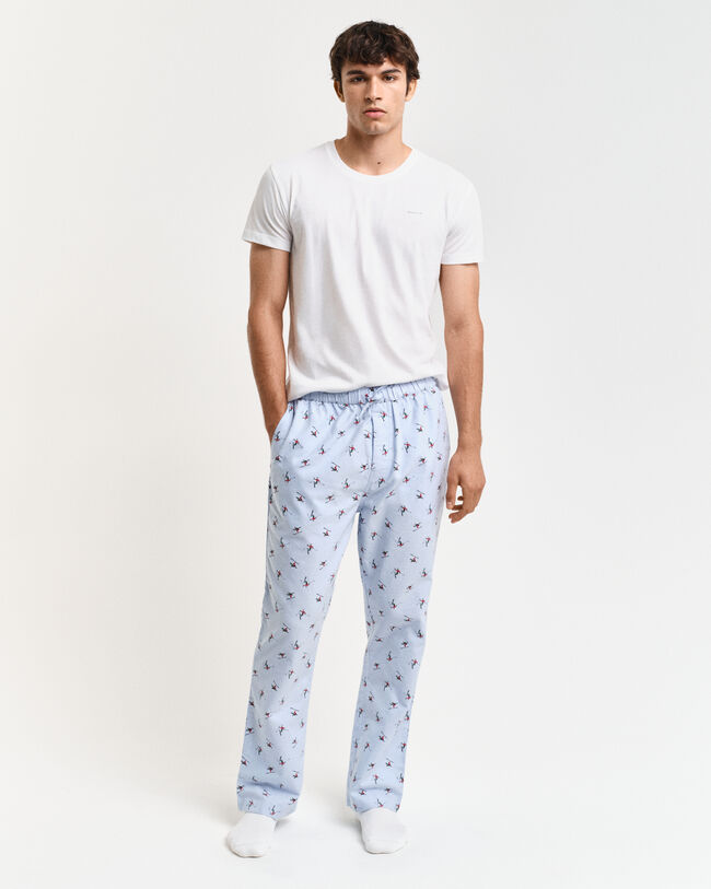 Ski Print Oxford Pajama Pants
