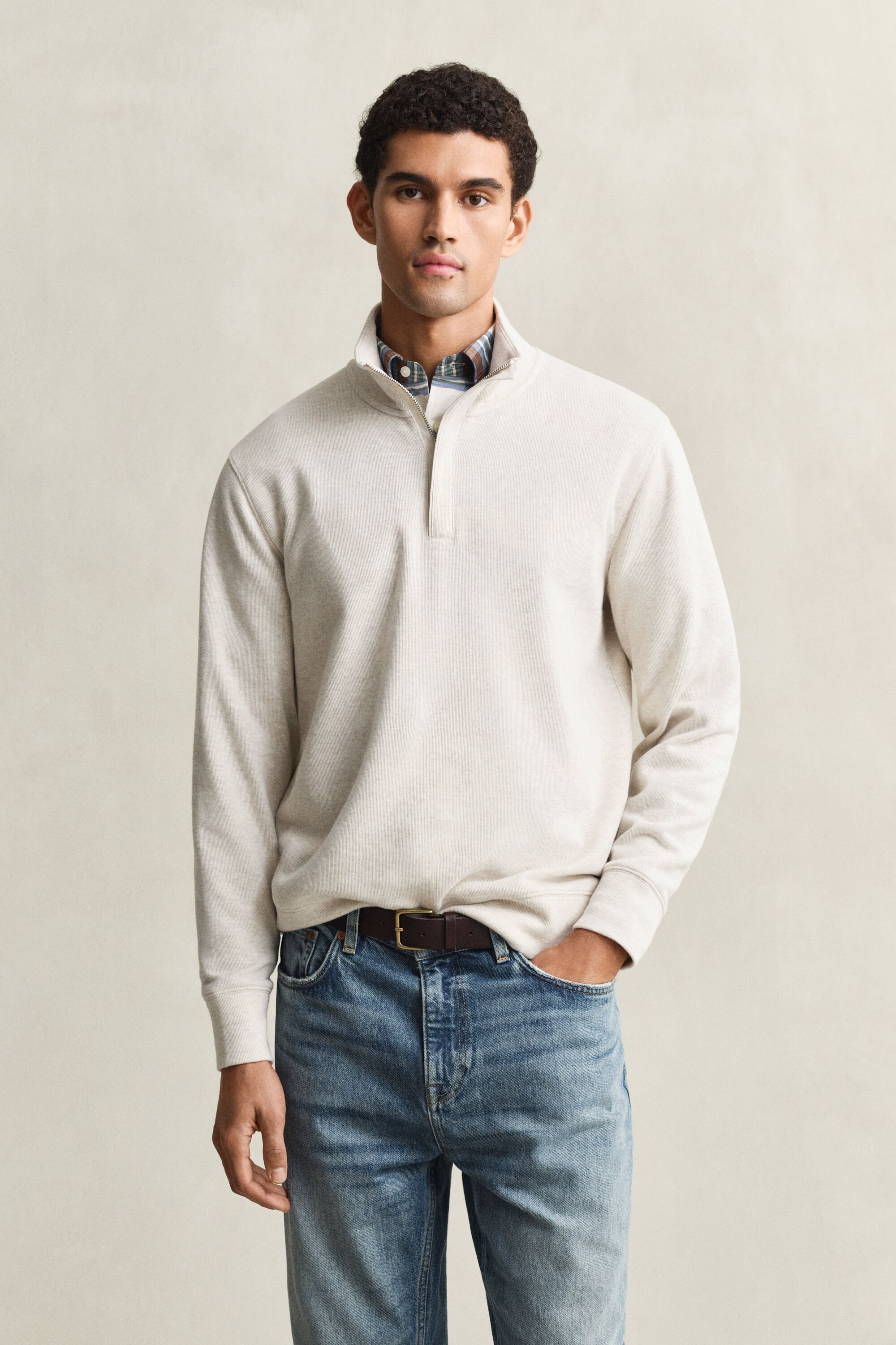 Sacker Rib Half-Zip Sweatshirt