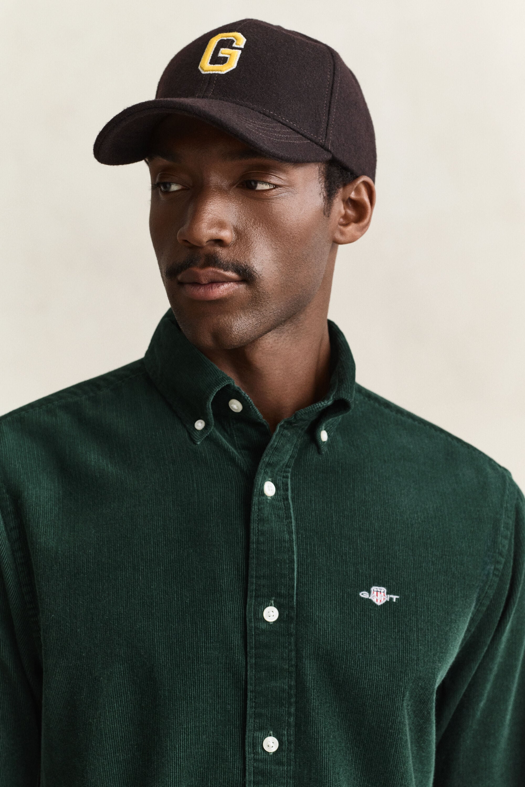 Corduroy Shirt — TARTAN GREEN