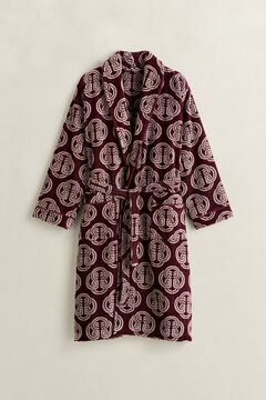 Monogram Robe — DARKENED WINE 2