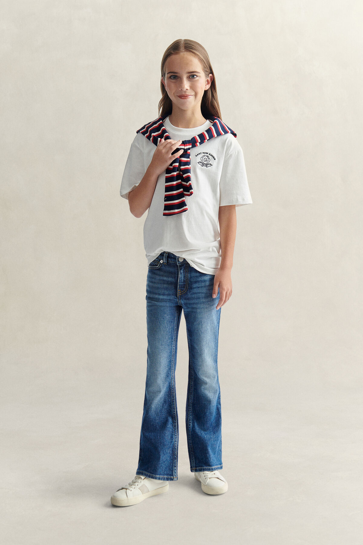 Teen Girls Graphic T-Shirt — CREAM