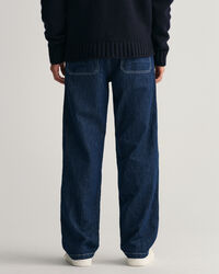 Relaxed Fit Cotton Linen Jeans