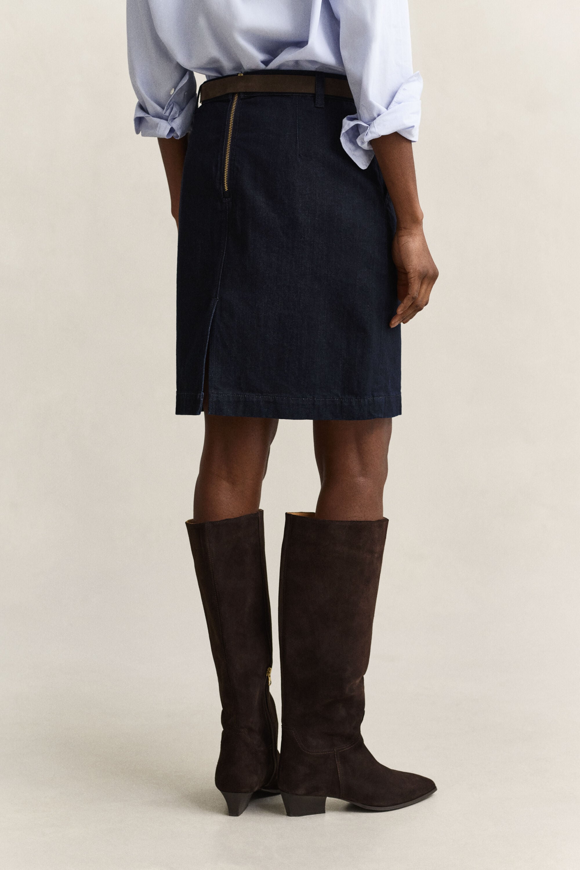 Denim Pencil Skirt