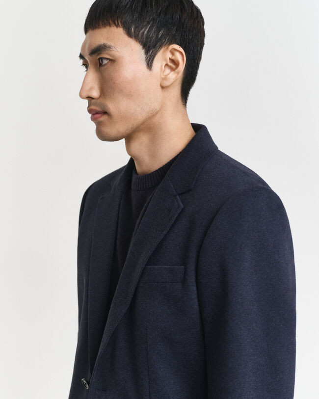 Slim Fit Two-Toned Jersey Piqué Blazer