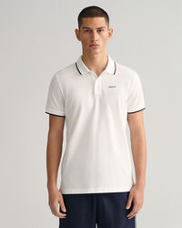Contrast Tipped Piqu&eacute; Polo Shirt
