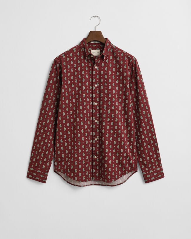 Regular Fit Paisley Printed Twill Shirt