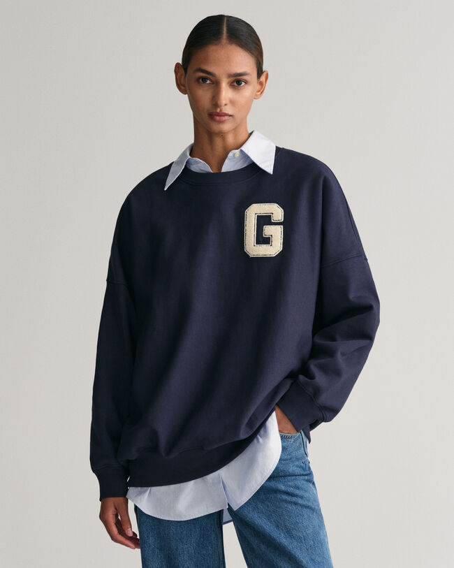 Oversized G Crew Neck Sweatshirt