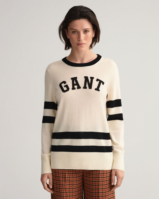 Collegiate Crew Neck Sweater
