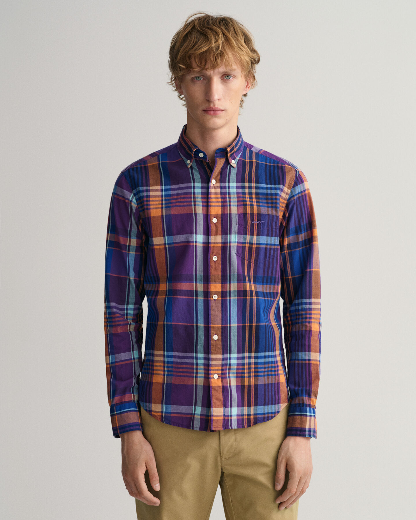 Regular Fit Colorful Madras Shirt