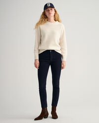 Farla Slim Fit Cropped Corduroy Jeans