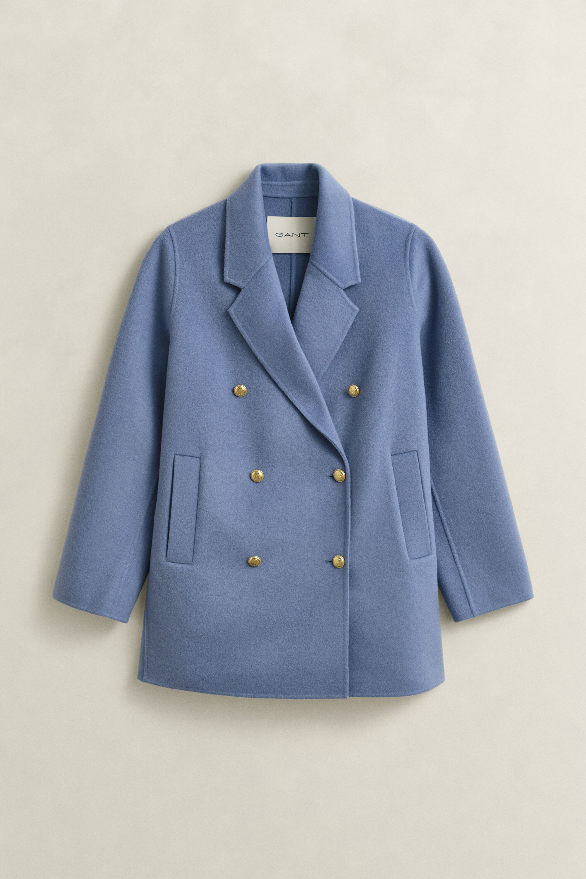 Handstitched Detail Pea Coat