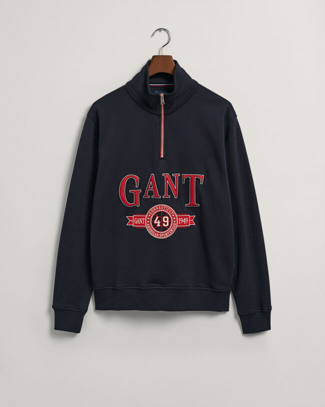Retro Crest Half-Zip Sweatshirt