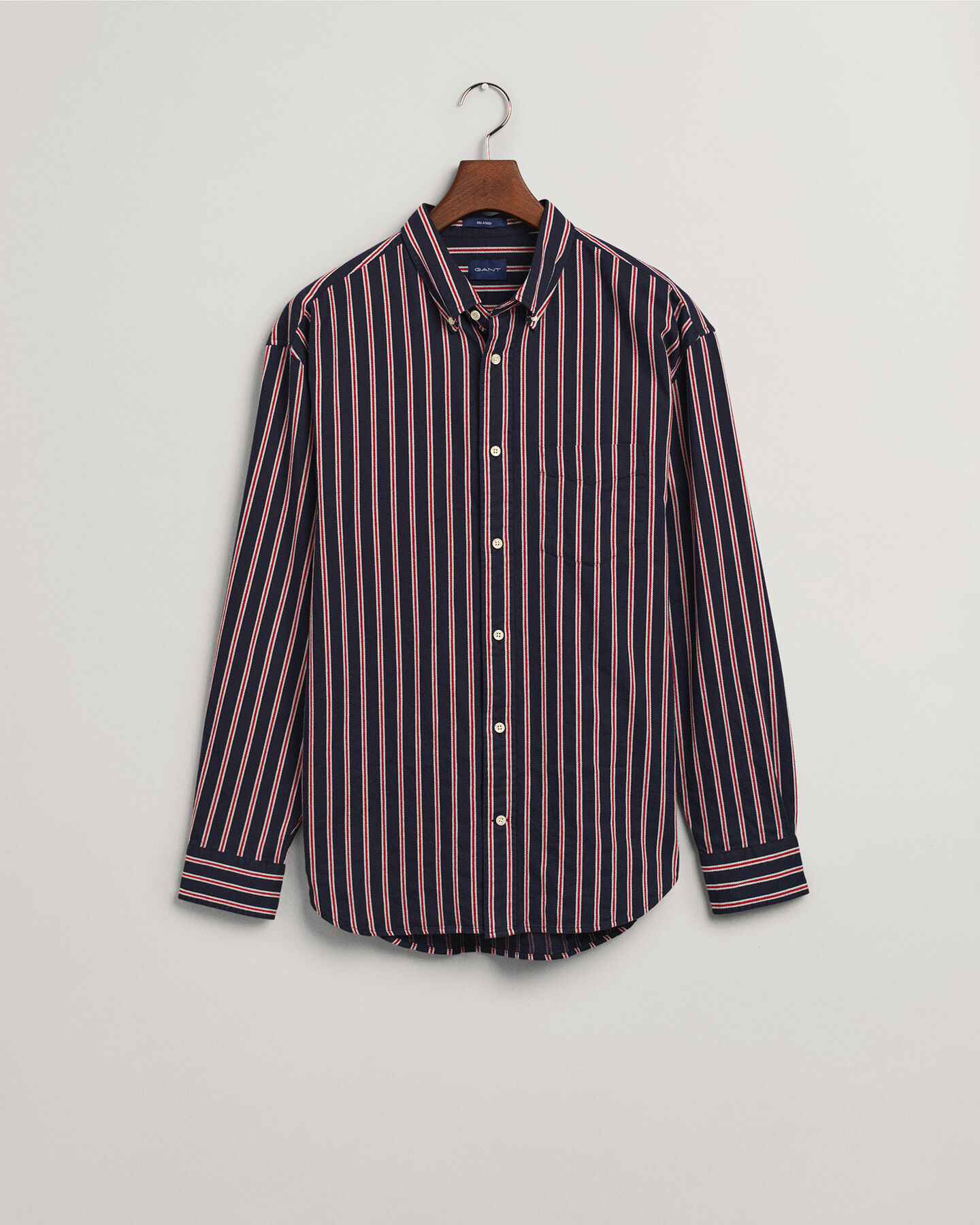 Relaxed Fit Dobby Stripe Shirt